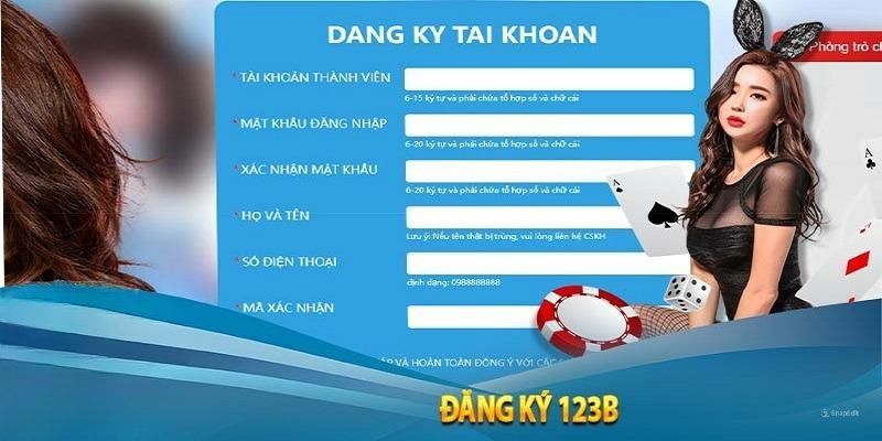 Hướng dẫn đăng ký tài khoản 123B để dễ dàng nhận tin tức