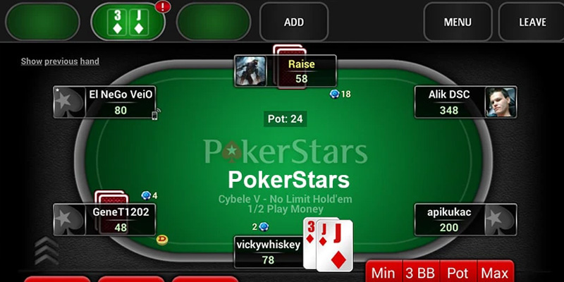 Giá trị hand bài sẽ liên quan tới các khoản cược của bạn